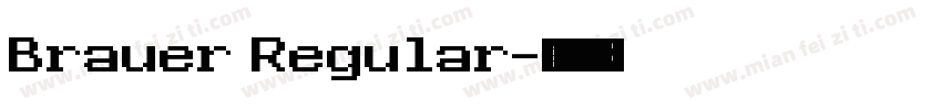 Brauer Regular字体转换